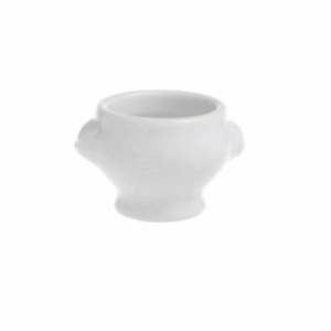 Mini bol tête de lion porcelaine blanche