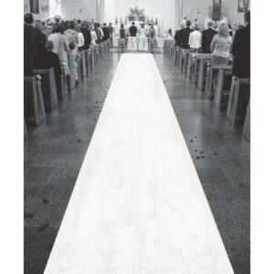 Tapis de cérémonie blanc 15m blanc ou rouge