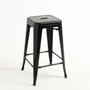 Tabouret de Bar en métal noir style industriel