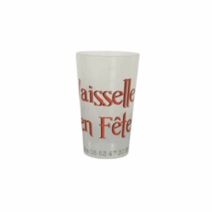 Verre gobelet réutilisable 25-30cl
