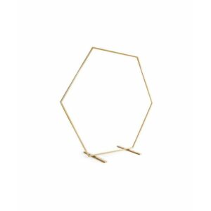 Arche Hexagonale Dorée en Métal 2 mètres